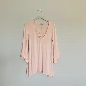 Long Sleeve Flowy Blouse